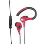 Elbe AU-107-MIC Casque d'écoute sportif intra-auriculaire avec microphone et protection étanche IPX4 - Noir