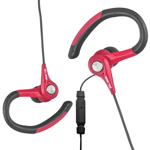 Elbe AU-107-MIC Casque d'écoute sportif intra-auriculaire avec microphone et protection étanche IPX4 - Noir