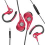 Elbe AU-107-MIC Casque d'écoute sportif intra-auriculaire avec microphone et protection étanche IPX4 - Noir