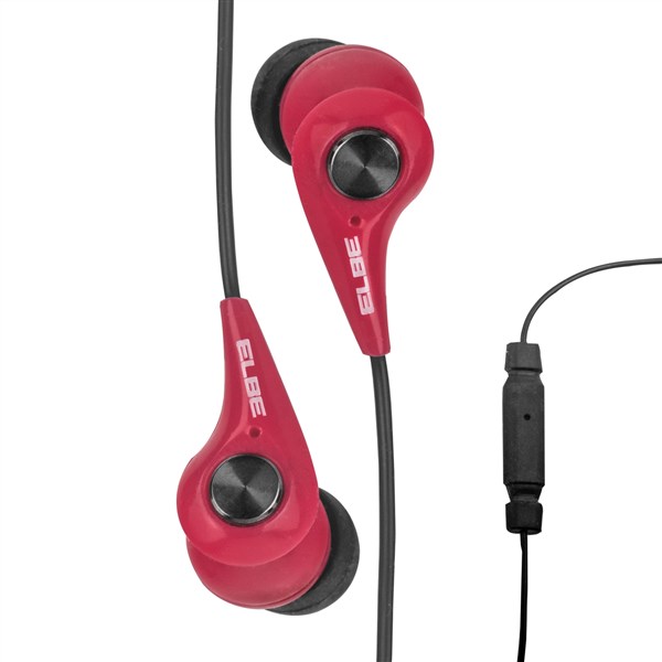 Elbe AU-107-MIC Casque d'écoute sportif intra-auriculaire avec microphone et protection étanche IPX4 - Noir