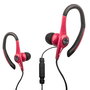 Elbe AU-107-MIC Casque d'écoute sportif intra-auriculaire avec microphone et protection étanche IPX4 - Noir