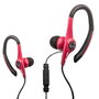 Elbe AU-107-MIC Casque d'écoute sportif intra-auriculaire avec microphone et protection étanche IPX4 - Noir