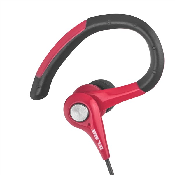 Elbe AU-107-MIC Casque d'écoute sportif intra-auriculaire avec microphone et protection étanche IPX4 - Noir