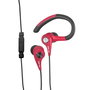 Elbe AU-107-MIC Casque d'écoute sportif intra-auriculaire avec microphone et protection étanche IPX4 - Noir