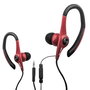 Elbe AU-107-MIC Casque d'écoute sportif intra-auriculaire avec microphone et protection étanche IPX4 - Noir