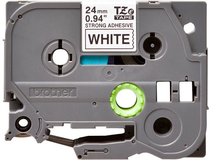 Brother Ruban adhésif noir sur blanc TZe-S251 pour étiqueteuse - Ruban laminé résistant - 24 mm de largeur