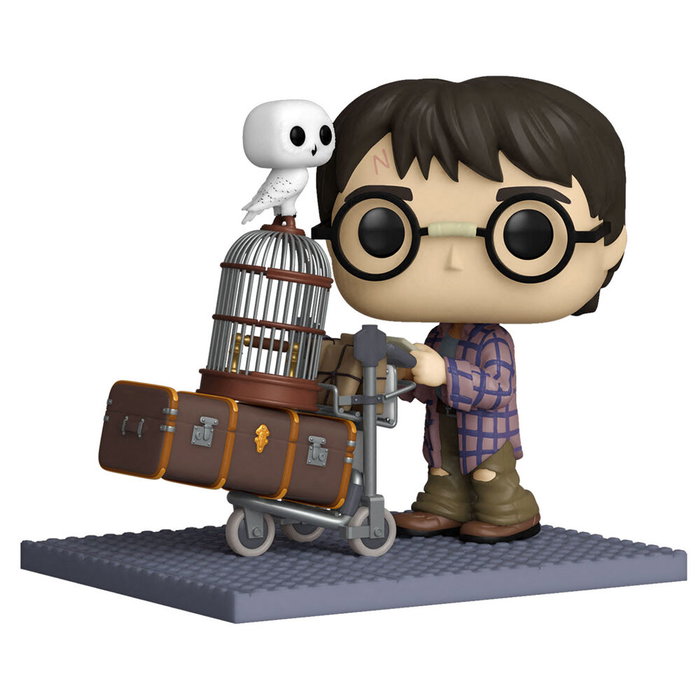 FUNKO POP - Harry Potter Anniversary - Harry avec chariot à bagages - Figurine en vinyle de 9 cm avec fenêtre