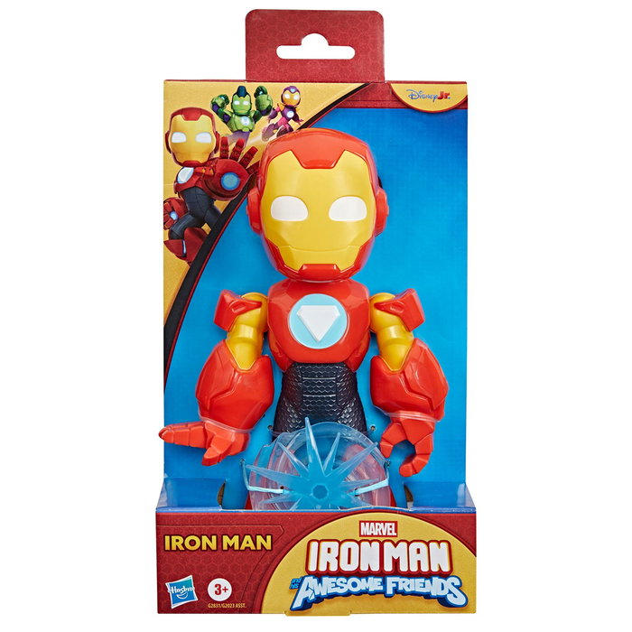 Hasbro Marvel - Figure Mega Iron Man G2831 de 22,8 cm - 5 points d'articulation - Version multilingue - À partir de 3 ans