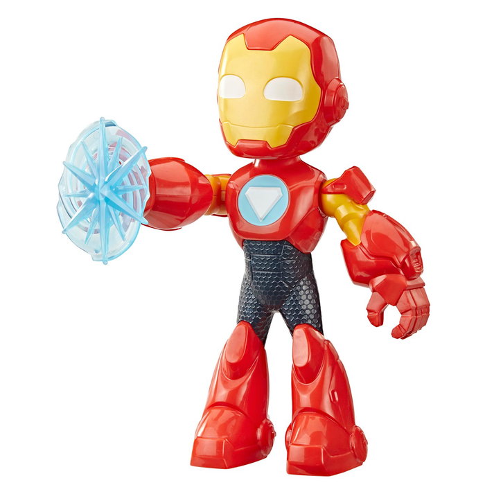 Hasbro Marvel - Figure Mega Iron Man G2831 de 22,8 cm - 5 points d'articulation - Version multilingue - À partir de 3 ans