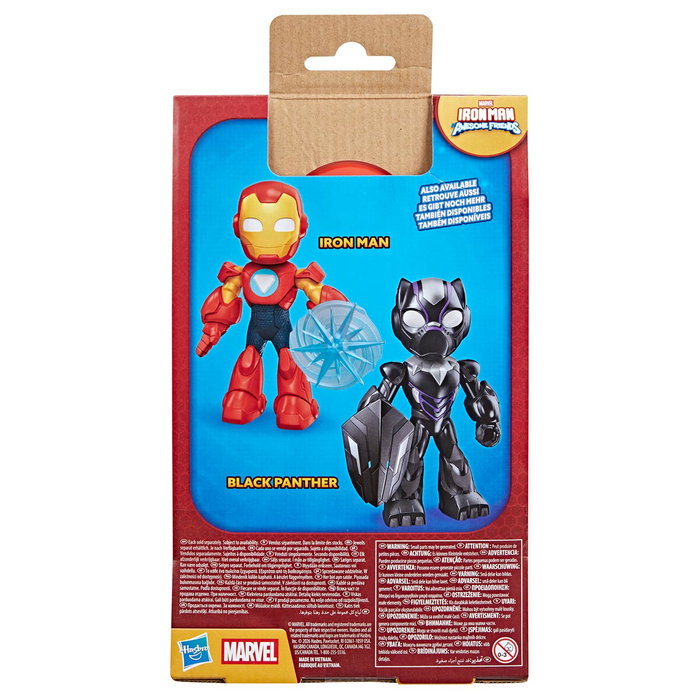 Hasbro Marvel - Figure Mega Iron Man G2831 de 22,8 cm - 5 points d'articulation - Version multilingue - À partir de 3 ans
