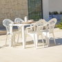Shaf Chaise empilable Menorca, blanc, 54 x 58 x 86 cm