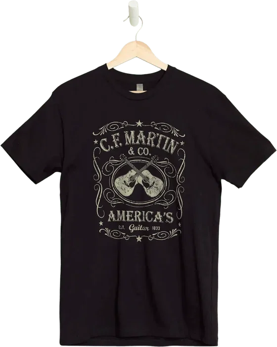 Martin T-shirt Dual Guitar - Noir (S)