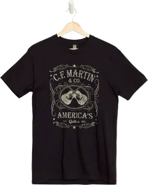 Martin T-shirt Dual Guitar - Noir (S)