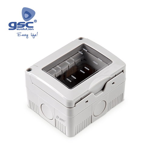GSC Evolution Boîte de surface 3 modules avec couvercle IP55