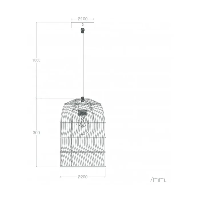 Lampe Suspendue Cotia SKD-P80030 Design Élégant et Unique pour Salon, Chambre, Bureau