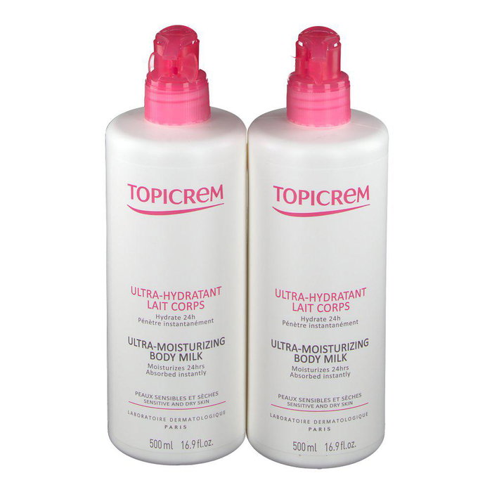 TOPICREM Ultra Hydratant Lait Corps 2 x 500 ml TOPICREM Ultra Hydratant Lait Corps 2 x 500 ml