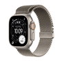Apple Watch Ultra 3 GPS + Cellular 49mm Titane Naturel avec bracelet Milanese Loop M