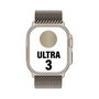 Apple Watch Ultra 3 GPS + Cellular 49mm Titane Naturel avec bracelet Milanese Loop M