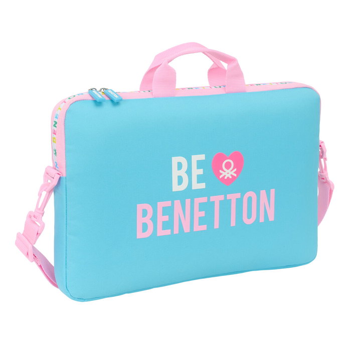 Housse pour ordinateur portable Benetton Unique Rose Turquoise 40 x 27 x 4 cm Housse pour ordinateur portable Benetton Unique Rose Turquoise 40 x 27 x 4 cm