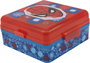 Licensing Sandwichera Cuadrada Multicompartimentos Spiderman CZ11274 Boîte à Sandwichs Enfant 3+ ans, 14,1 x 13,5 x 6 cm, Plastique Recyclable, Sans BPA, Licence Officielle Marvel