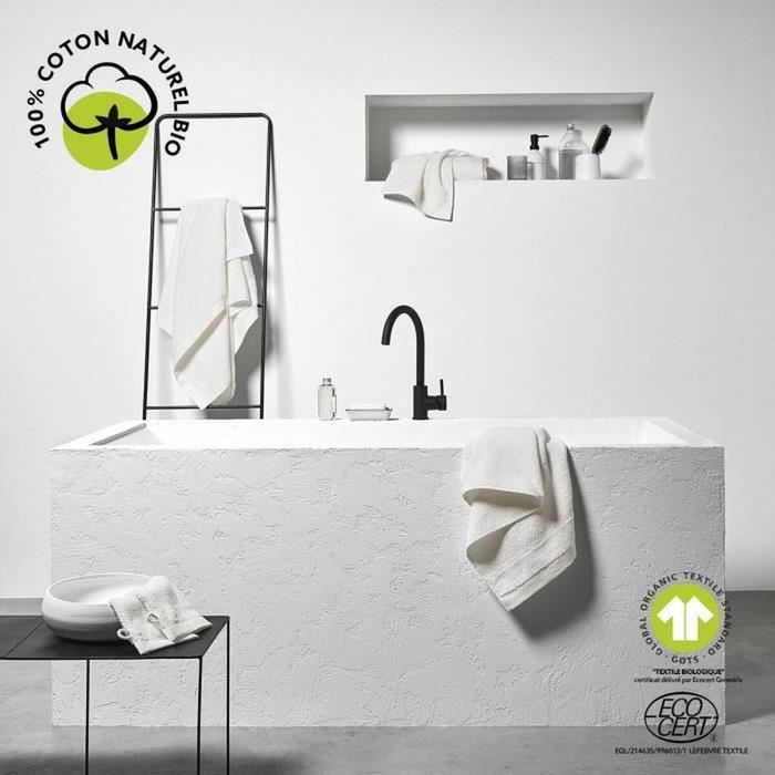 Today Serviette de bain HOY 50 x 90 cm 100% Coton Biologique Certifié Oeko-Tex GOTS TOD3574643536020