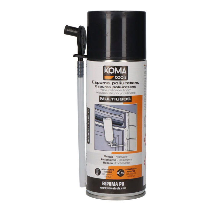 Mousse de Polyuréthane Koma Tools 300 ml Canule Mousse de Polyuréthane Koma Tools 300 ml Canule