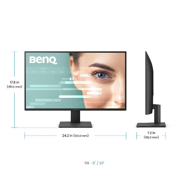 BenQ GW2791 Moniteur 27" IPS Full HD 100Hz - Technologie Eye-Care, HDMI, DisplayPort, Anti-reflet BenQ GW2791 Moniteur 27" IPS Full HD 100Hz - Technologie Eye-Care, HDMI, DisplayPort, Anti-reflet