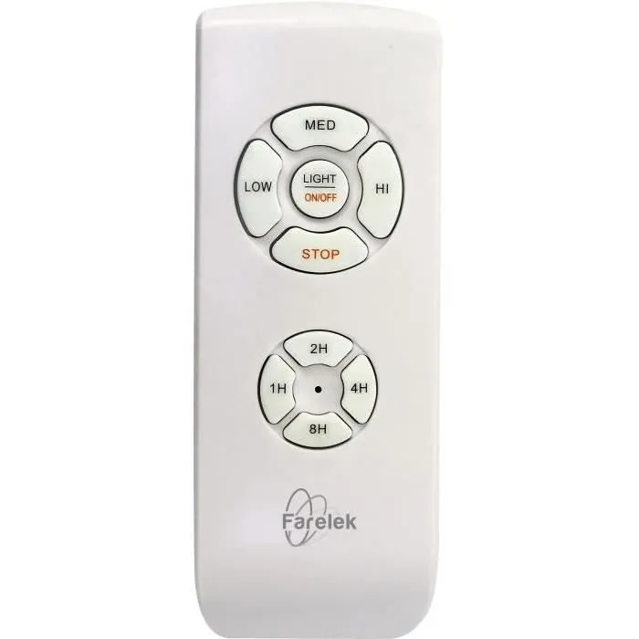 Farelek Corsica - Ventilateur de plafond avec éclairage LED, diamètre 116 cm, 70 W, 3 pales noires, télécommande, lumière réglable 1500 lm (blanc chaud à froid)