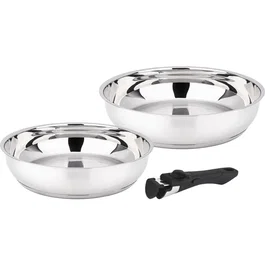 Baumalu Set de 2 poêles Comete 24 et 28 cm avec poignée amovible