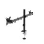 UNYKAch UK1422 Support pour écran double bras articulé VESA 75x100 mm jusqu'à 32 pouces 10 kg