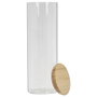 Cook Concept Bocal en verre borosilicaté de 2 L avec couvercle en bambou
