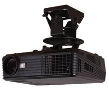 B-Tech BT899 Support de Plafond Universel pour Projecteur Lourd avec Micro-Ajustement, Capacité 25 kg, Noir