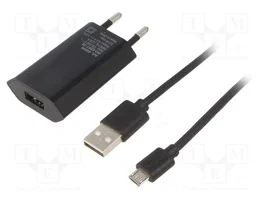 GOOBAY Chargeur USB noir avec micro USB pour smartphone