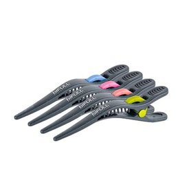 Bifull Pinces de séparation noires avec détails de couleur 14 cm (Pack de 4)
