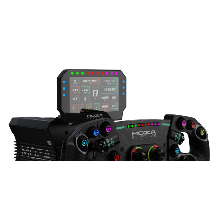 Moza Racing Commande de course CM2 Racing Dash RS072 Noir - Volant et accessoires pour simulateur