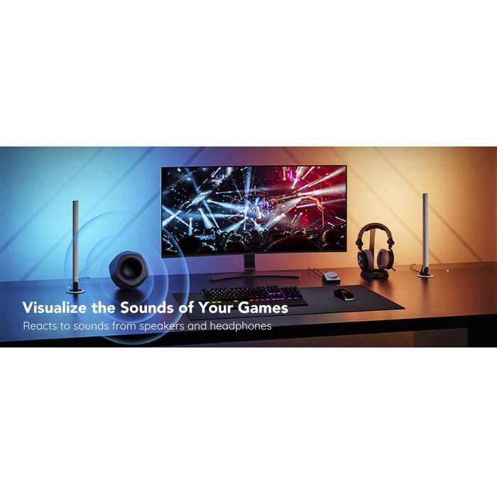 Govee Gaming Smart Light Bars avec Smart Dial Controller RGBIC