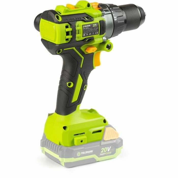 Fieldmann Perceuse à percussion sans fil 20V Brushless 60 Nm Fieldmann Perceuse à percussion sans fil 20V Brushless 60 Nm
