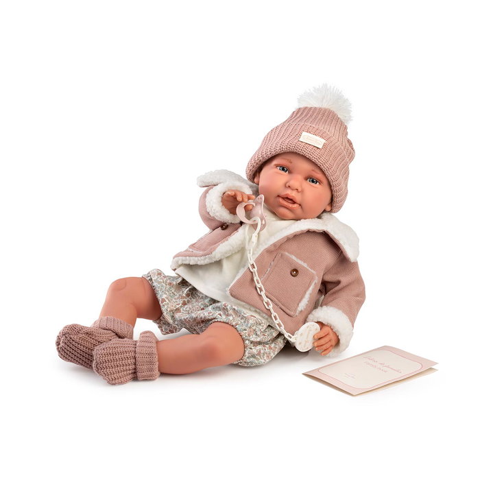 Antonio Juan Poupée Mi Primer Reborn Daniela avec veste en peau de mouton
