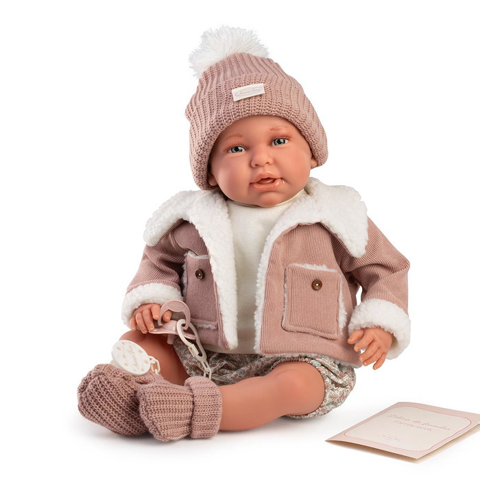 Antonio Juan Poupée Mi Primer Reborn Daniela avec veste en peau de mouton