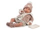 Antonio Juan Poupée Reborn 'Mi Primer Reborn Daniela' avec chaquette mouton, 52 cm - Version multilingue (espagnol, français, allemand, italien, russe, arabe...)