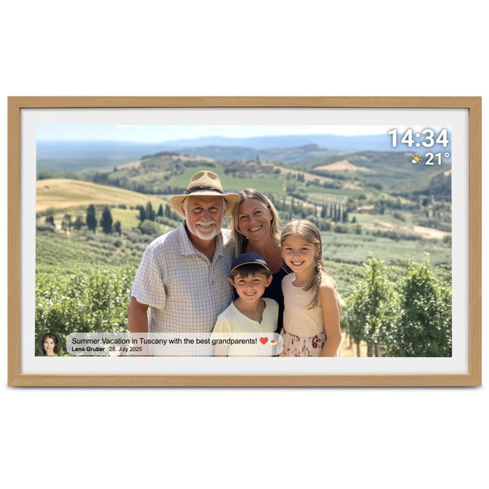 Denver Frameo PFF-3263LW Cadre photo numérique 80 cm Bois clair Denver Frameo PFF-3263LW Cadre photo numérique 80 cm Bois clair