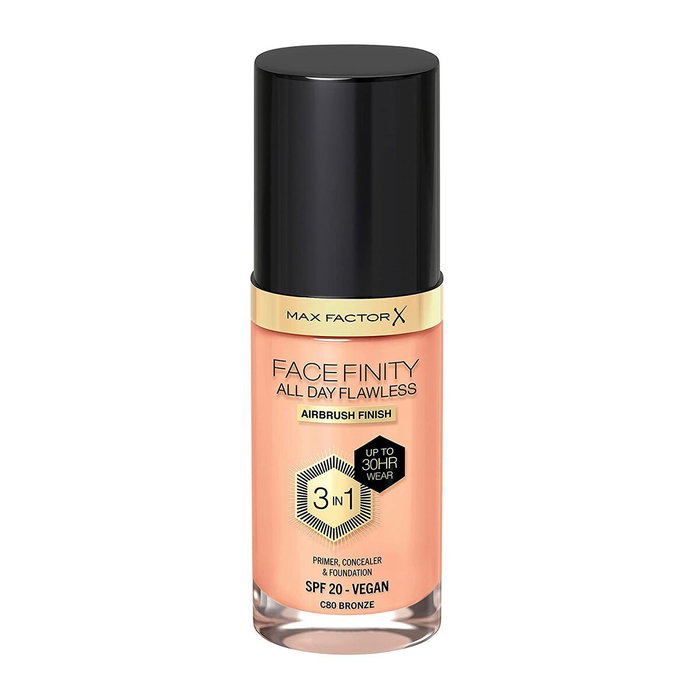 Max Factor Facefinity 3in1 Primer, Concealer & Foundation 80-bronze