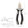 WOLFPACK LINEA PROFESIONAL Pinces coupantes diagonales 175mm DIN ISO 5749