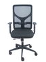 Chaise Motilla Synchrone/Traslack tissu Noir Base pyramidale noire Accoudoir 1D Sans appui-tête Roulettes 65mm nylon