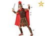 Déguisement Légionnaire Romain Enfant Soldat Taille 5-6 Ans - Costume Historique Complet avec Casque, Tunique et Capes