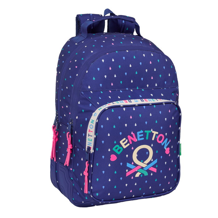 Cartable Benetton Drop Multicouleur 32 x 42 x 15 cm Cartable Benetton Drop Multicouleur 32 x 42 x 15 cm