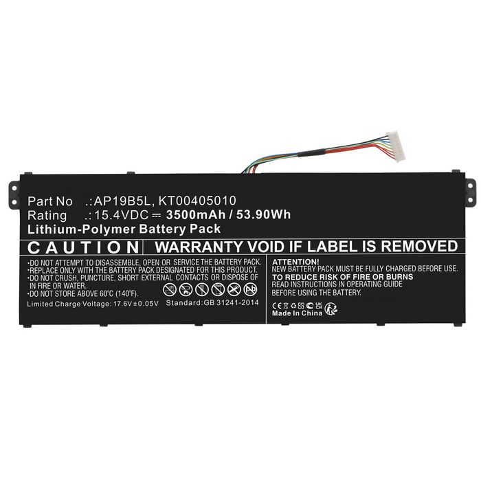 CoreParts Batterie pour Acer Aspire 5 A515-43, 51.68Wh 15.2V 3400mAh CoreParts Batterie pour Acer Aspire 5 A515-43, 51.68Wh 15.2V 3400mAh