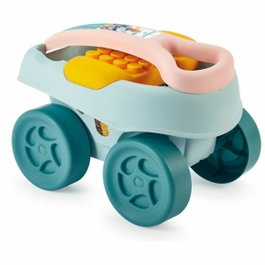 Ecoiffier Chariot avec 40 briques et plaque de jeu
