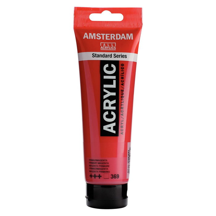 Talens Amsterdam Peinture acrylique Magenta 120 ml (Lot de 3)