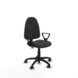 PIQUERAS Y CRESPO Chaise de bureau Algarra similicuir gris foncé